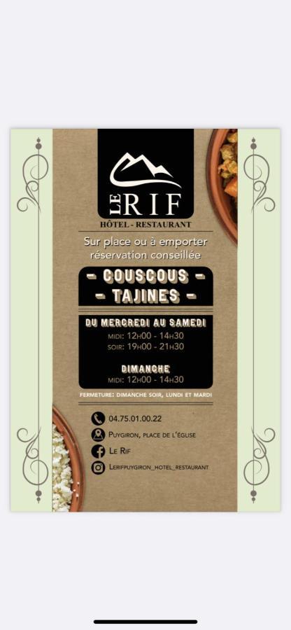 Le Rif Hotel Puygiron Exterior photo